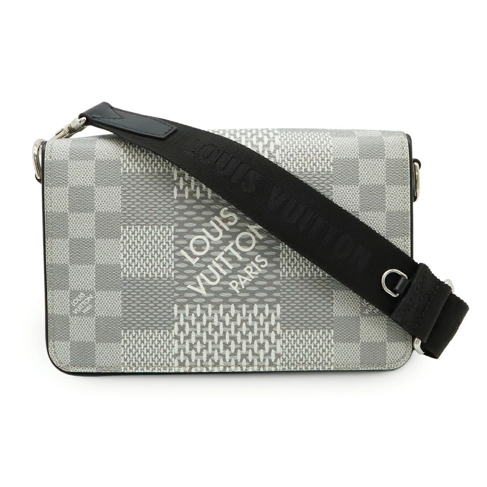 LOUIS VUITTON Damier Graphite Black Studio Messenger Bag Antarctica